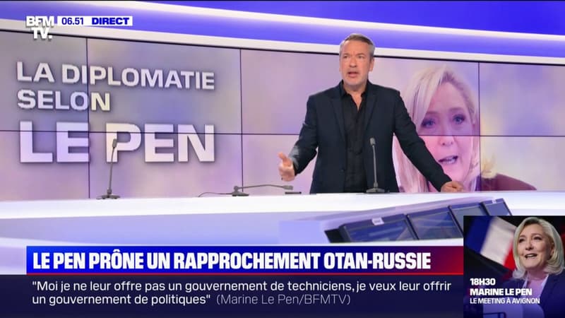 Marine Le Pen prône un rapprochement stratégique entre l'Otan et la Russie dès la fin de la guerre en Ukraine