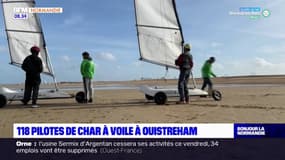 Ouistreham: 118 jeunes pilotes de char à voile s'affrontent pour le championnat de France
