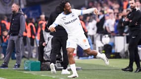 Elye Wahi avec l'OM le 5 janvier 2025