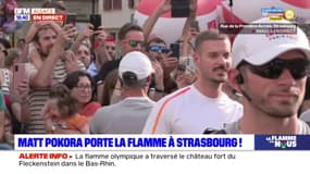 JO 2024: Matt Pokora porte la flamme olympique à Strasbourg