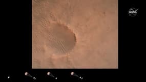 La vue de Mars depuis le robot Perseverance. 