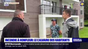 Calvados: l'angoisse des sinistrés de l'incendie d'Honfleur