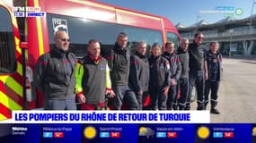 Les pompiers du Rhône de retour de Turquie