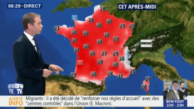 La météo de ce vendredi 29 juin 2018