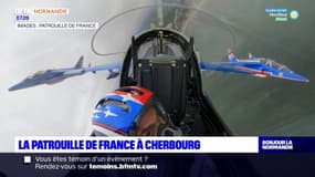 La patrouille de France en spectacle au-dessus de Cherbourg-en-Cotentin