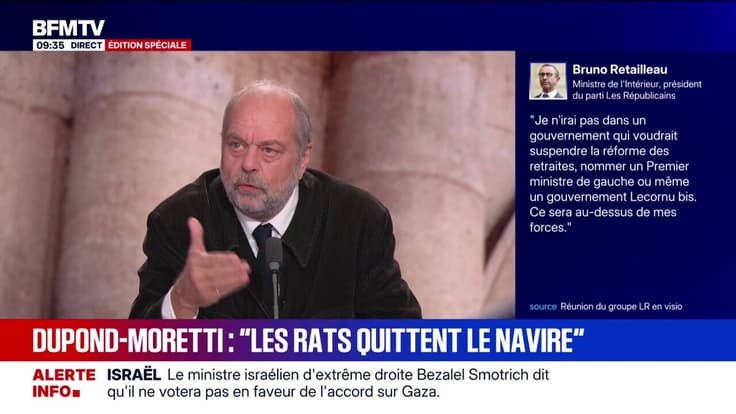 Christian Estrosi est "le pire courtisan que j'ai jamais rencontré", déclare Éric Dupond-Moretti