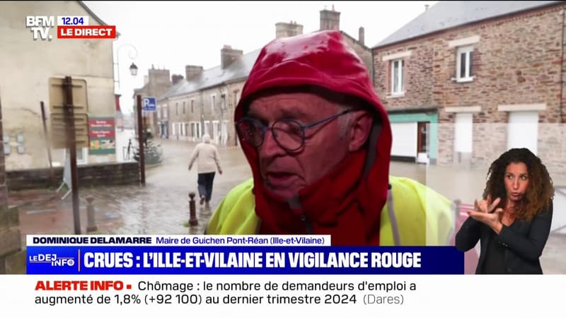 Crues en Ille-et-Vilaine: le maire de Guichen Pont-Réan décrit une situation catastrophique pour ses habitants et commerçants