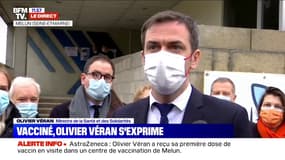 "Je ne relâche pas la vigilance": Olivier Véran s'exprime après s'être fait vacciner contre le Covid-19