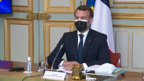 Emmanuel Macron lors du Conseil européen le 25 mars 2021. (Photo d'illustration)