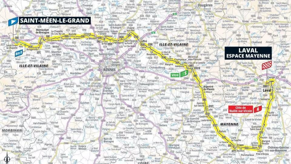 Parcours de la 8e étape du Tour de France 2025