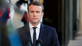 Emmanuel Macron à l'Elysée