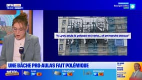 Une bâche pro-Aulas fait polémique