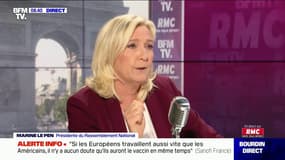 "Les Français ont été mis en prison pendant 2 mois" selon Marine Le Pen