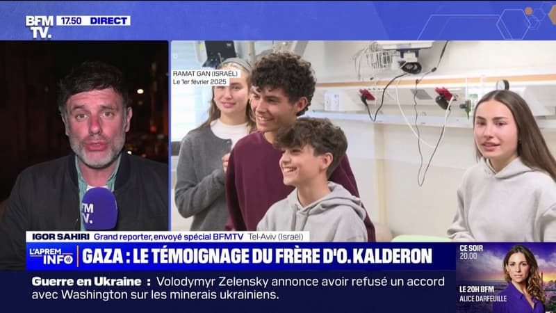 Trêve à Gaza: le frère d'Ofer Kalderon, témoigne une semaine après la libération de l'otage franco-israélien par le Hamas