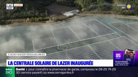 Hautes-Alpes: la centrale solaire flottante de Lazer inaugurée 
