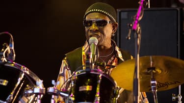 Le batteur Tony Allen le 27 juin 2010 au festival de Glastonbury