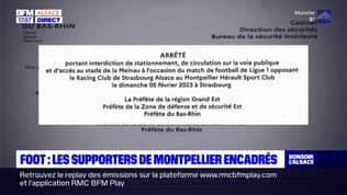 RCS: les supporters de Montpellier encadrés à Strasbourg