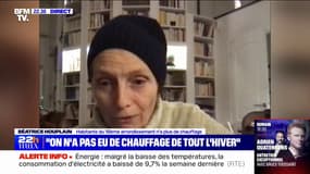 Cette habitante du 18e arrondissement de Paris n'a plus de chauffage