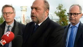 Le ministre de la Justice, Eric Dupond-Moretti, à Condé-sur-Sarthe, le 5 octobre 2021