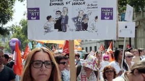 Manifestation de personnels de l'AP-HP contre la réforme des 35 heures à Paris, le 11 juin 2015