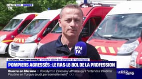 Pompiers agressés: "Le corps départemental fait face", décrit le colonel Philippe Briols, directeur adjoint des pompiers de Haute-Savoie