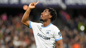 Elye Wahi avec l'OM, le 20 octobre 2024