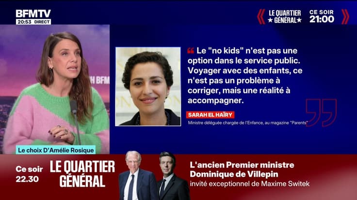 LE CHOIX D'AMÉLIE ROSIQUE - Voitures TGV "No kids": pourquoi la polémique enfle ?