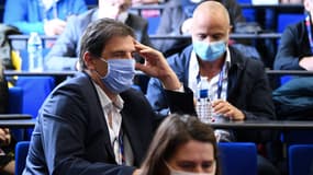 Florian Grill lors de l'élection à la tête de la FFR