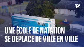 Un camion-école de natation se déplace de ville en ville pour permettre à tous d’apprendre à nager