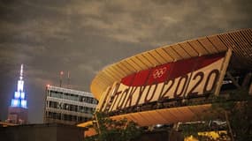 Le stade national, principal lieu d'accueil des Jeux olympiques et paralympiques de Tokyo 2020, photographié le 22 juin 2021 dans la capitale nippone.