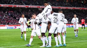 La joie des Parisiens après la victoire à Lille