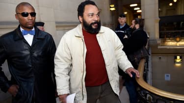 L'humoriste controversé Dieudonné M'bala M'bala, le 12 mars 2015 au tribunal de grande instance de Paris.