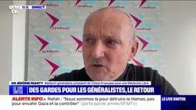 Dr Jérôme Marty, médecin généraliste, sur le retour des gardes pour les généralistes: "C'est physiquement impossible"