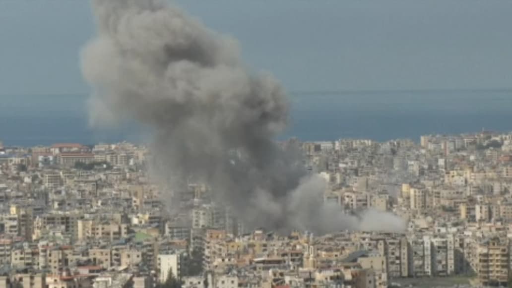 Une frappe frappe sur la banlieue sud de Beyrouth, le 6 mars 2026.
