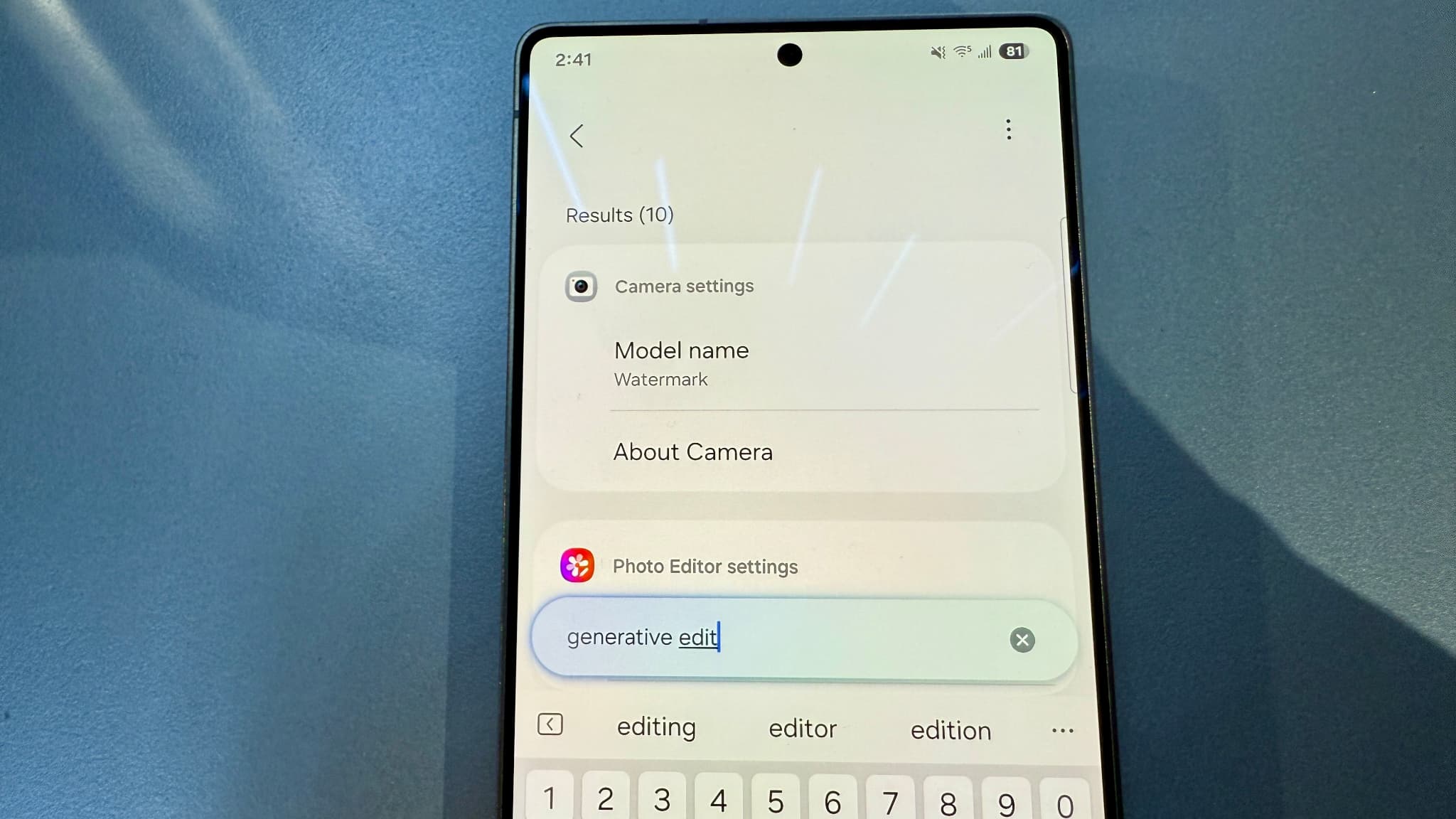 One UI 7 ajoute un moteur de recherche à l'IA dans les paramètres
