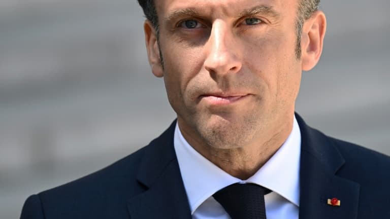 Le président Emmanuel Macron à l'Elysée, le 3 mai 2023 à Paris