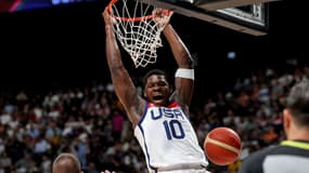 Anthony Edwards contre l'Allemagne, le 20 août 2023.