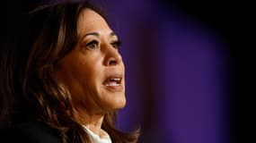 prononce un discours lors du gala du 20e anniversaire d'Emerge, au Palace Hotel, le 30 avril 2025 à San Francisco, en Californie