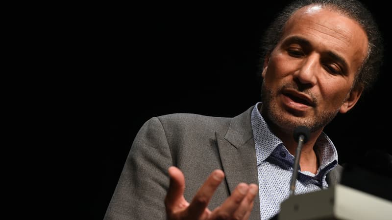 L'islamologue Tariq Ramadan, le 26 mars 2016 à Bordeaux.