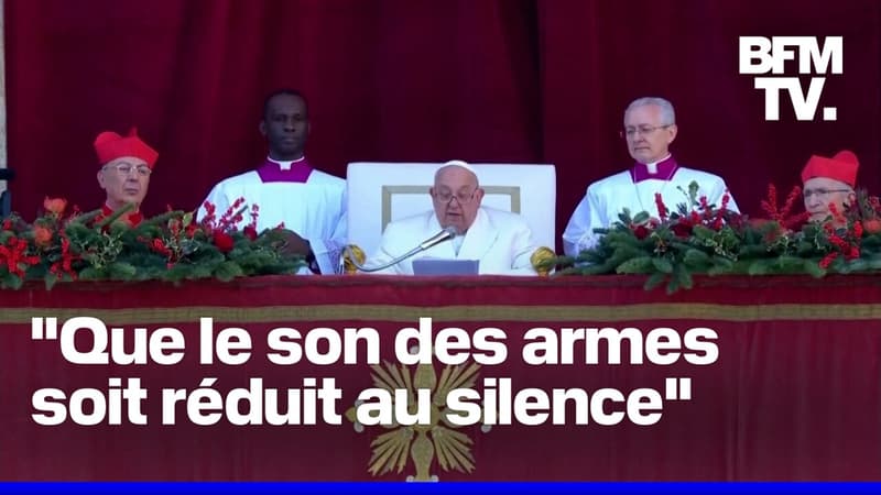 Ukraine, Moyen-Orient, Soudan... Le pape François a appelé à la paix lors de sa traditionnelle bénédiction Urbi et Orbi, le jour de Noël