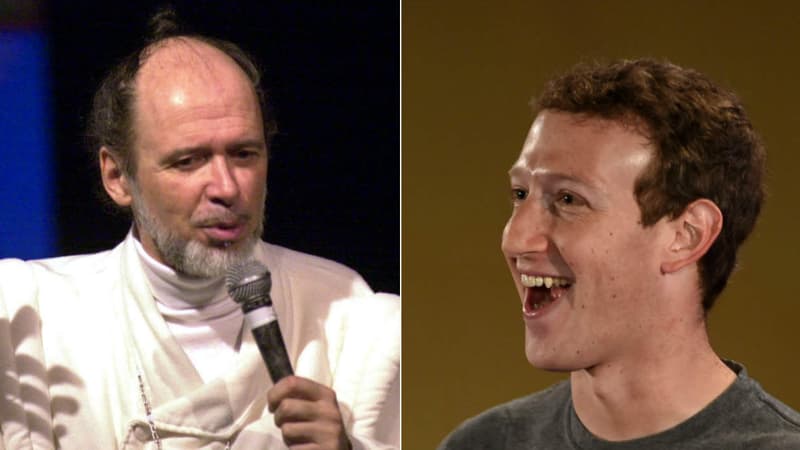 Raël, chef de sa secte, et Mark Zuckerberg, big boss de Facebook.