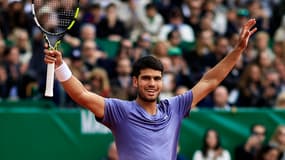 Carlos Alcaraz vainqueur à Monte-Carlo, le 13 avril 2025