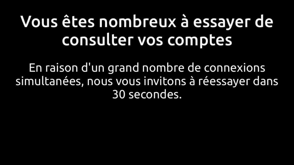 Des utilisateurs ont vu ce message apparaître sur l'application.
