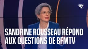  La députée EELV de Paris, Sandrine Rousseau répond aux questions de BFMTV