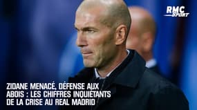Zidane menacé, une défense à la peine : les chiffres inquiétants de la crise au Real Madrid 