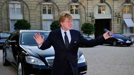 L'acteur Robert Redford, héros de "la mythologie américaine" selon les termes du président Nicolas Sarkozy, a été fait jeudi chevalier de la Légion d'honneur lors d'une cérémonie à l'Elysée. /Photo prise le 14 octobre 2010/REUTERS/Philippe Wojazer