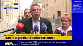 "Un rendez-vous courtois, franc et sincère", affirme le Président de la CFTC après sa rencontre avec Sébastien Lecornu