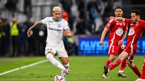 Luis Henrique lors du match OM-Brest (4-1, L1), le 27 avril 2025