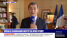 Gérald Darmanin: "18 millions de foyers fiscaux vont bénéficier de l'année blanche"