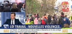 Des heurts ont éclaté en marge de la mobilisation contre la loi Travail (1/2)